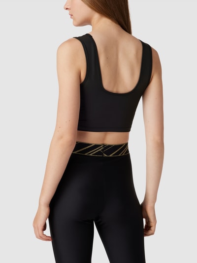 Puma Crop Top mit Logo-Print Modell 'Shiny' Black 5