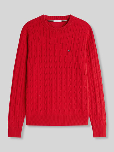 Tommy Hilfiger regular fit pullover van puur katoen Rood - 2
