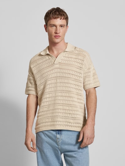 Only & Sons Poloshirt mit Strukturmuster Modell 'GRAYSON' Beige 4