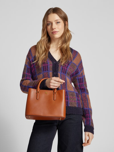 Lauren Ralph Lauren Handtasche mit Label-Applikation Modell 'MARCY' Cognac 1