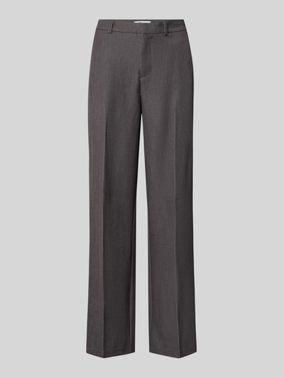 Produktfoto, Weite Hose mit Viskose-Anteil Modell 'HATTIE-LANA' von ONLY in Dunkelgrau mit glatter Oberfläche, Damen Weite Hose von ONLY