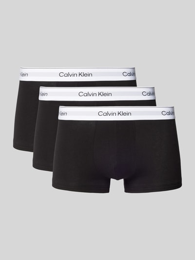 Calvin Klein Underwear Obcisłe bokserki z elastycznym paskiem z logo w zestawie 3 szt. Czarny 1