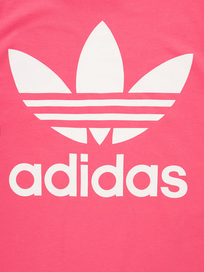 adidas Originals T-shirt z nadrukowanym logo Mocnoróżowy 2