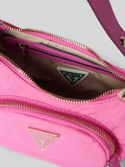 Guess Handtasche mit Label-Applikation Modell 'ECO GEMMA' Pink 4