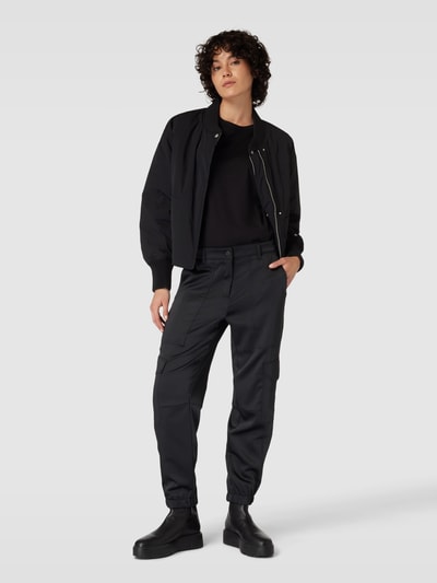 CAMBIO Cargohose aus Satin Modell 'KARO' Black 1