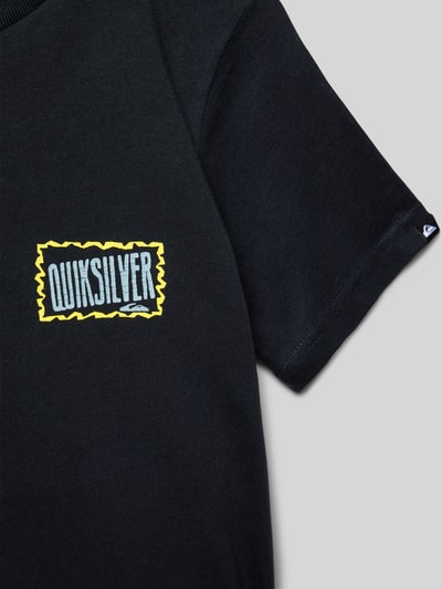 Quiksilver T-Shirt mit Label-Print Modell 'GOTAM FOAM' Black 2