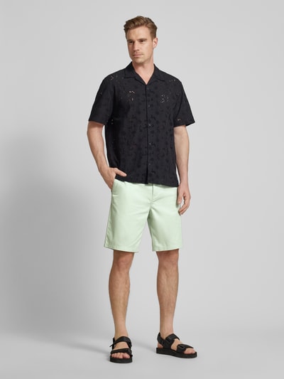 Scotch & Soda Bermuda in effen design, model 'STUART' Mintgroen - 1