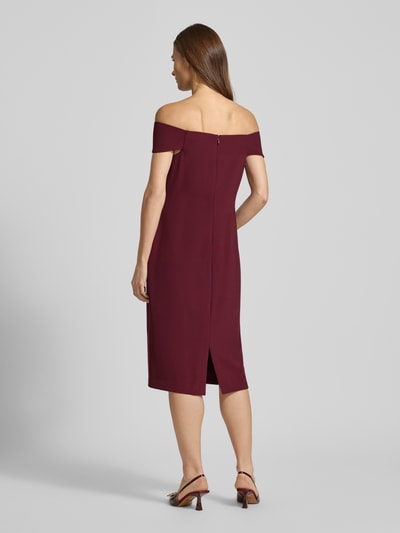 Lauren Ralph Lauren Knielange cocktailjurk met knoopdetail, model 'TAKOTA' Middengrijs - 5