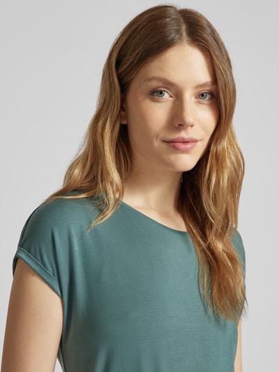 Vero Moda Regular Fit T-Shirt aus Lyocell-Mix Modell 'AVA' Ocean 3