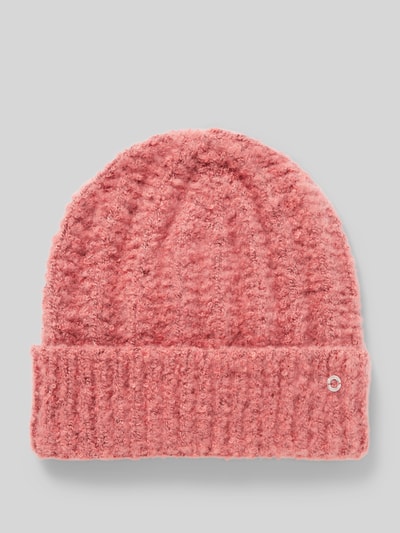 s.Oliver RED LABEL Weicher Beanie mit Strickmuster Rot 1