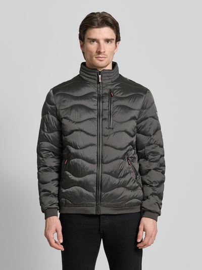 GUESS Steppjacke mit Reißverschluss Anthrazit 4