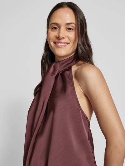 mbyM Blousetop met halter, model 'Zuzela' Bordeaux - 3