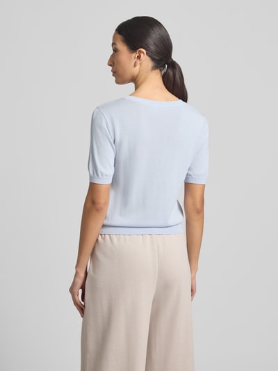 GUIDO MARIA KRETSCHMER WOMAN Strickshirt mit Rundhalsausschnitt Modell 'Arabella' Hellblau 5