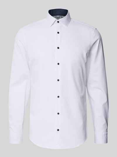 Jake*s Koszula biznesowa o kroju slim fit z dodatkiem streczu Biały 2
