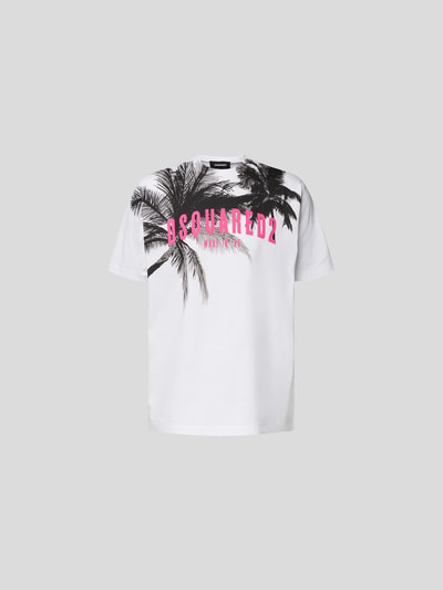 Dsquared2 T-Shirt mit Foto-Print Weiss 2