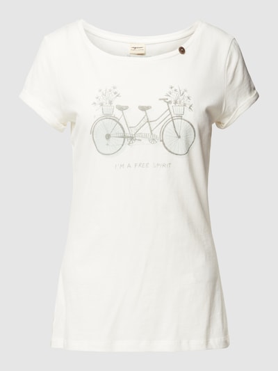 Ragwear T-shirt met motiefprint Offwhite - 2