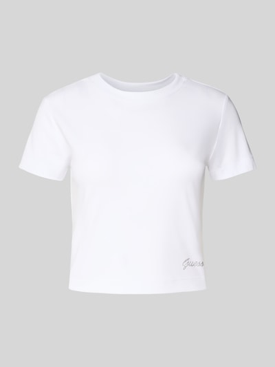 Guess T-Shirt mit Label-Detail Weiss 2
