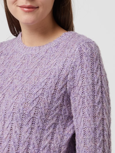 Only Pullover mit Woll-Anteil Modell 'Mellow' Flieder 3