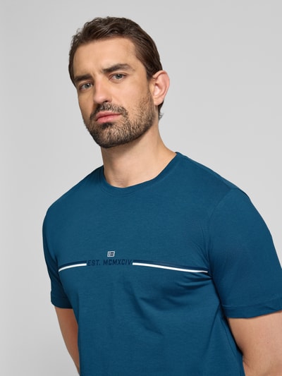 Christian Berg Men T-shirt met ronde hals Petrol - 3