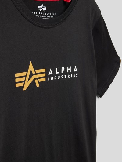 Alpha Industries T-Shirt aus reiner Baumwolle Black 2