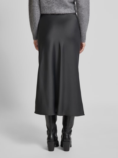 Selected Femme Midirok met ritssluiting opzij, model 'LENA' Donkergrijs - 5