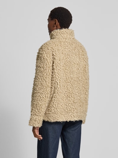 YAS Jacke aus Teddyfell mit Pattentaschen Modell 'PELICO' Beige 5