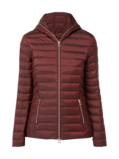 Christian Berg Woman Selection Daunenjacke mit Steppungen und Kapuze Bordeaux Rot 2