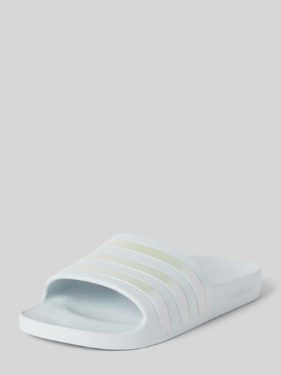 ADIDAS SPORTSWEAR Slides mit labeltypischen Streifen Modell 'ADILETTE AQUA' Silber 1