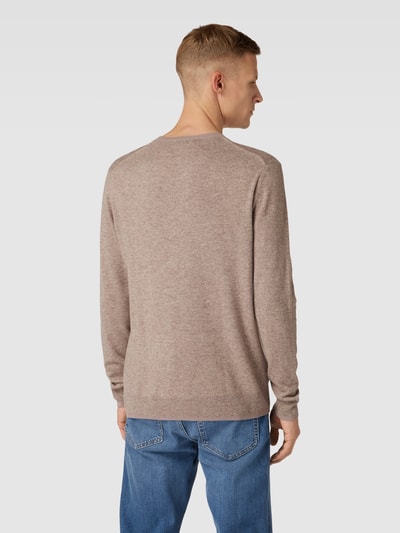 Cinque Gebreide pullover met ronde hals, model 'Sano' Taupe - 5