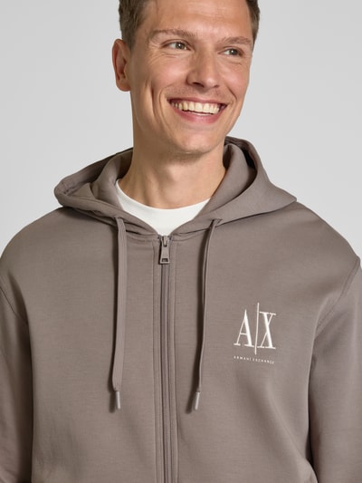 ARMANI EXCHANGE Sweatjacke mit Kapuze Taupe 3