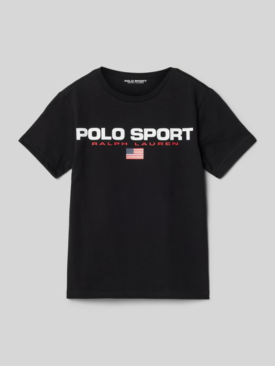 Polo Sport T-Shirt mit Label-Print Black 1