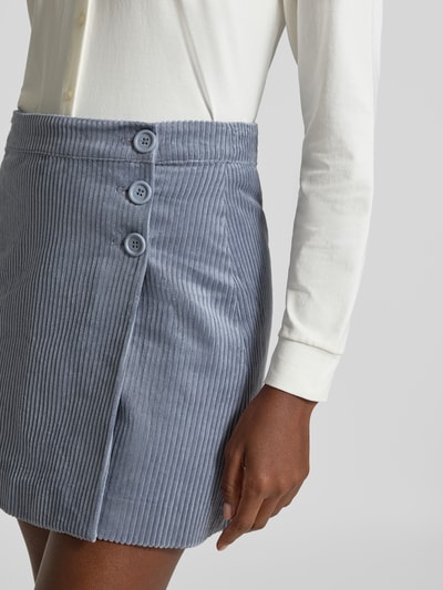 mbyM Minirock in Cord-Optik Modell 'Marlie' Mittelgrau 3