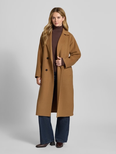 OAKWOOD Lange jas van wolmix, model 'DONATELLA' Cognac - 1