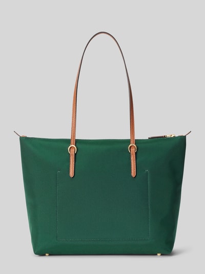 Lauren Ralph Lauren Handtas in de hand met logodetail model 'KEATON' Donkergroen - 4