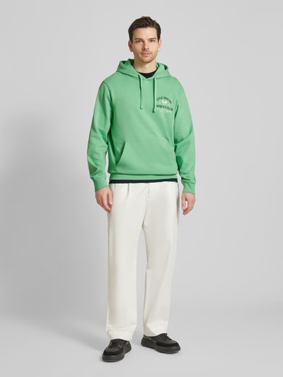 Lyle & Scott Hoodie met statement- en labelprint Lichtgroen - 1