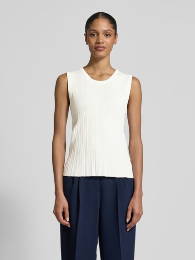 Christian Berg Woman Tanktop in gebreide look Offwhite - 4