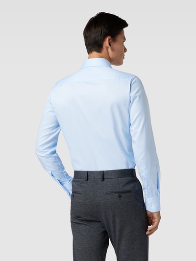 Eterna Slim fit zakelijk overhemd van premium kwaliteit Bleu - 5