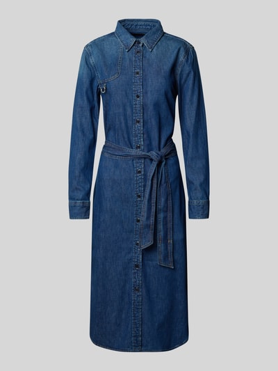 Lauren Ralph Lauren Overhemdjurk in jeanslook, model 'LANAINE' Jeansblauw - 2