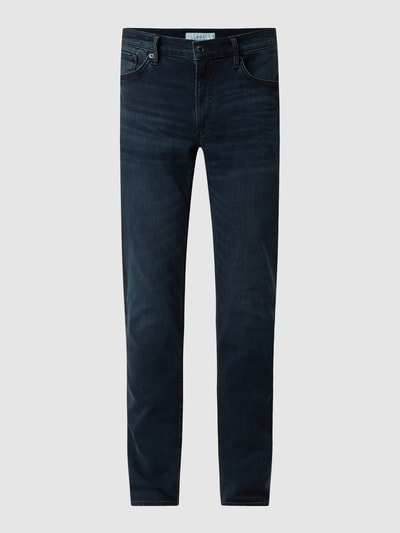 Brax Modern fit jeans met stretch, model 'Chuck' Donkerblauw - 2