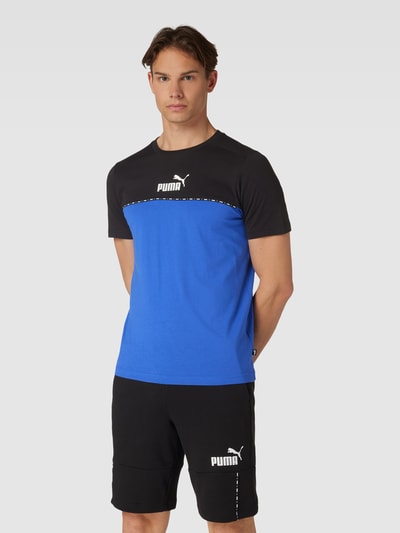 PUMA PERFORMANCE T-Shirt mit Label-Details Blau 4