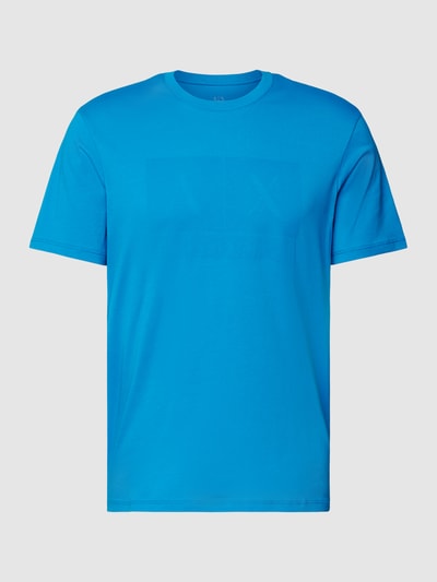 ARMANI EXCHANGE T-shirt met labelprint Koningsblauw - 2