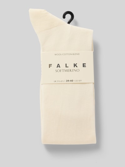 Falke Sokken met labelstitching Offwhite - 3