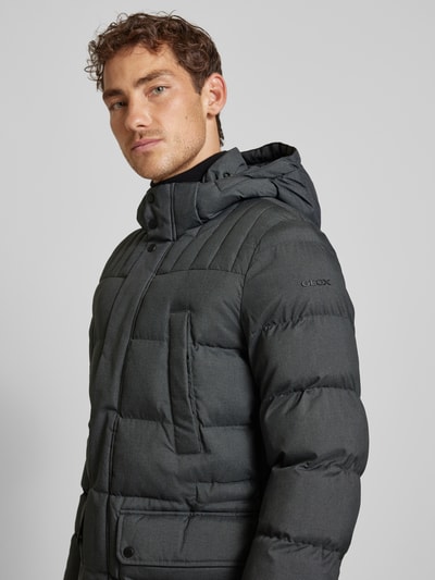 Geox Steppjacke mit Stehkragen Mittelgrau 3