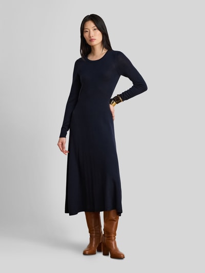 Lauren Ralph Lauren A-lijn vrijetijdsjurk van pure wol model 'VORLEY' Marineblauw - 3