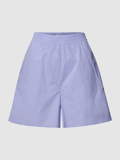 Jake*s Casual Shorts im unifarbenen Design Violett 2