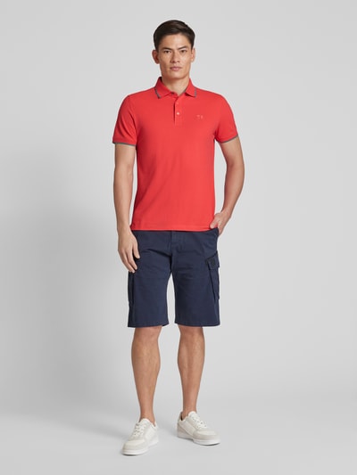 s.Oliver RED LABEL Poloshirt met labeldetail Oranje - 1