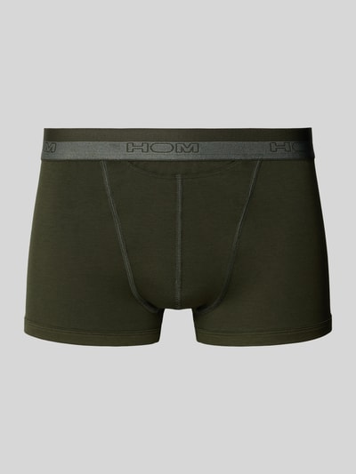 HOM Trunks mit Label-Bund Khaki 1