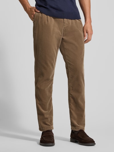 Tommy Hilfiger Tapered Fit Cordhose aus reiner Baumwolle Taupe 4
