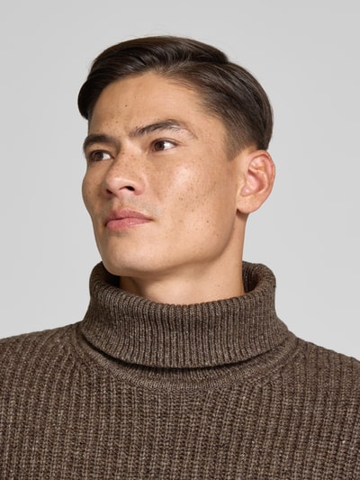 SELECTED HOMME Relaxed fit coltrui van wolmix Middenbruin - 3