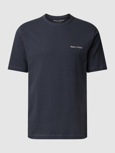 Marc O'Polo T-shirt z wyhaftowanym logo Granatowy 2